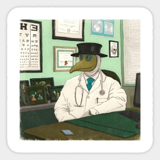 21st century plague doctor Sticker